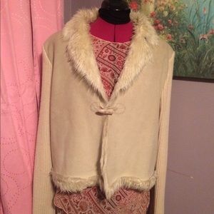 Montanaco Boutique Sherpa & suede jacket XL